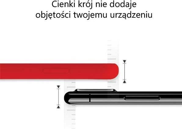 Actual product image Silicone iPhone 12/12 Pro 6,1" czerwony/red (Apple iPhone 12 Pro)