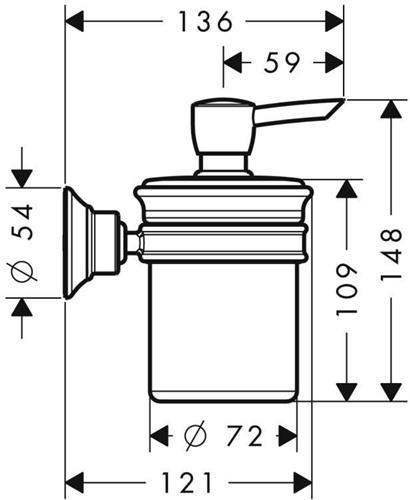 Produktbild hansgrohe AXOR Montreux Lotionspender