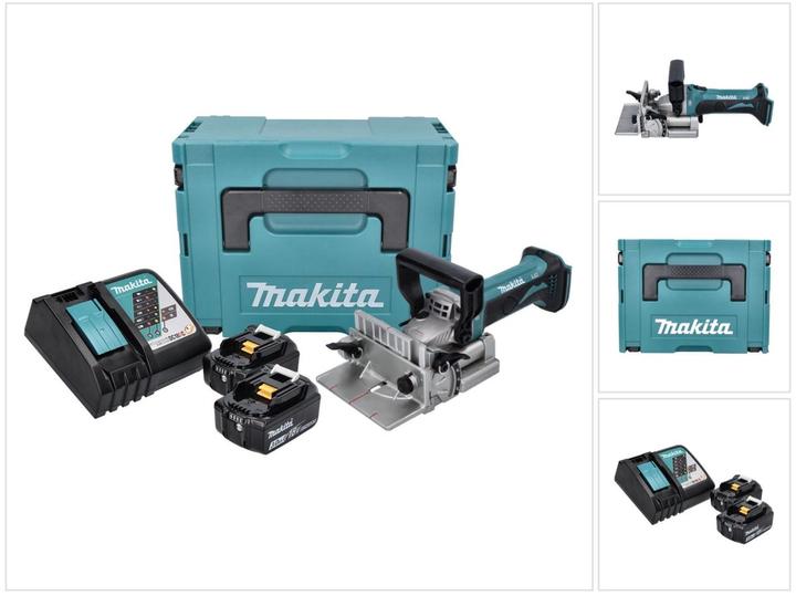Produktbild Makita DPJ 180 RFJ Akku NutfrÃ¤se 18 V 100 mm + 2x Akku 3,0 Ah + LadegerÃ¤t + Makpac