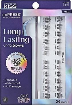 KISS Impress Press On Longlasting False Eyelashes 01 (Künstliche Wimpern)