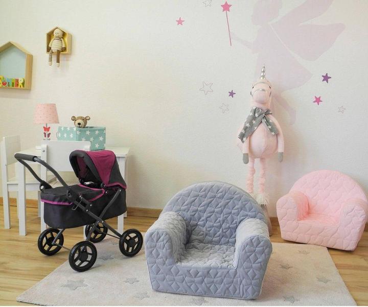 Actual product image Knorrtoys Kindersessel - "Cosy geo grey" (Child armchair)