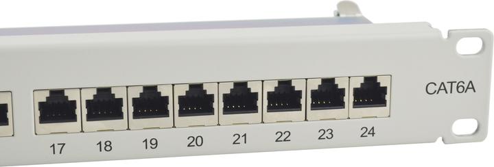 Image du produit equip Panneau de brassage 24x RJ45 Cat6A 19" 1U gris
