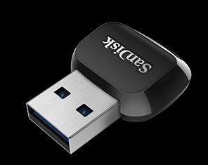 Productafbeelding SanDisk QuickFlow microSD-kaart USB-A lezer (USB-C 3.2 Gen 1)