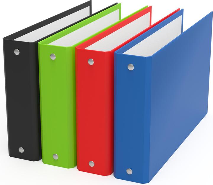 Actual product image Elba Ring binder landscape format DIN A6, dimensions: (W)105 x (H)148 mm 2-ring tear mechanism, ring (A6, 25 mm, 10 Piece)