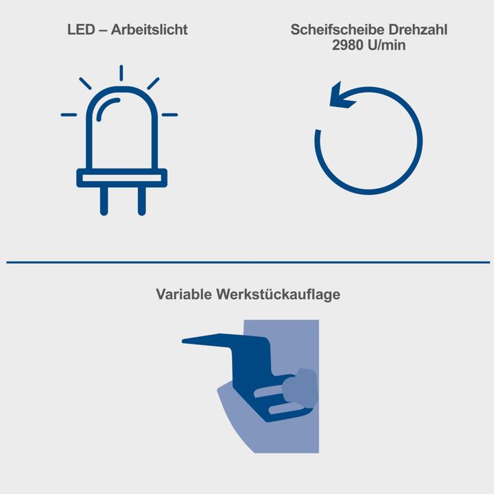 Productafbeelding Scheppach Vlakschuurmachine SM200AL (doe-het-zelf) (Dubbele molen, 500 W)