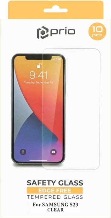 prio 10x Panzerglasfolie für Samsung S23 klar (10 Stück, Samsung Galaxy S21)