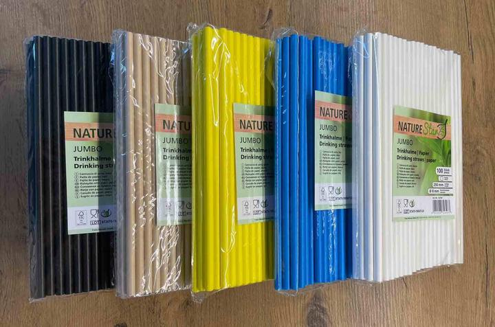 Actual product image Luxentu Paper drinking straws Jumbo (100 x)