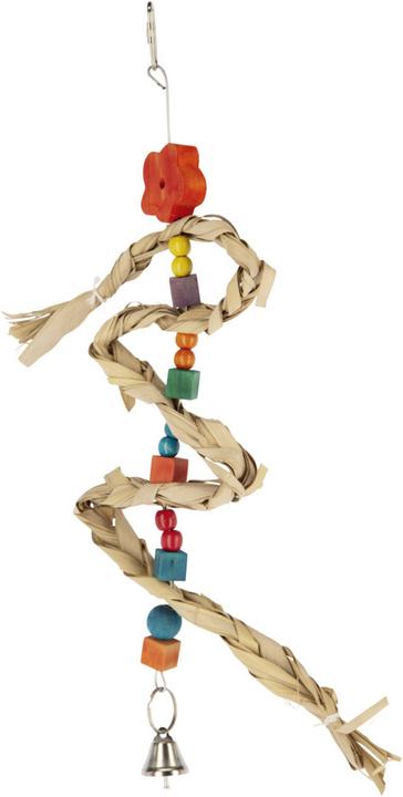Actual product image Kerbl Bird toy Nature with bell and sisal