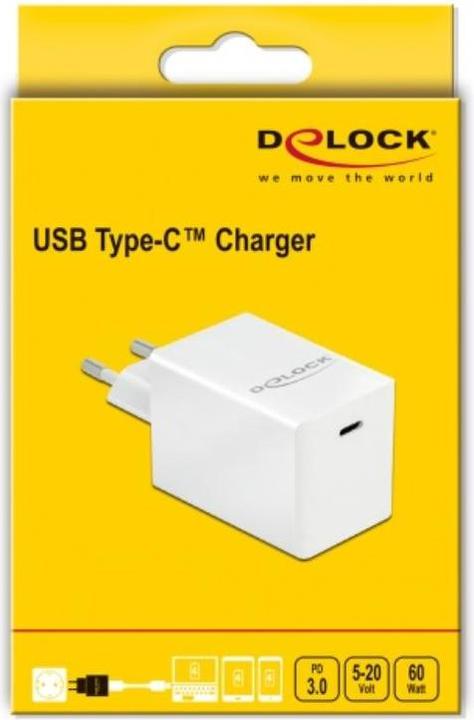 Immagine prodotto Delock Caricatore da muro USB 41447 USB-C PD 3.0, 60 W (60 W)