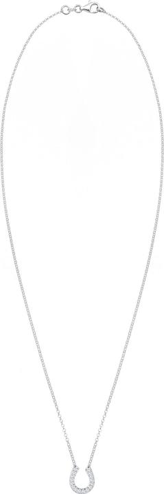 Produktbild Elli Halskette Hufeisen Glück Zirkonia 925 Sterling Silber (Zirkonia, 925er Sterling Silber, 45 cm)
