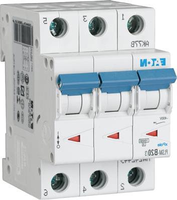 Actual product image Moeller Electric 10kA Triple Pole Type C MCB 20A