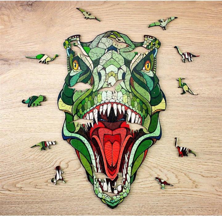 Actual product image Eco Wood Art T-Rex (129 pieces)