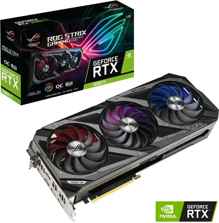 Image du produit ASUS GeForce ROG STRIX RTX 3060 Ti O8G V2 GAMING (8 Go)