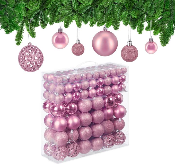 Actual product image Relaxdays 150-piece Christmas baubles set (150 -part)