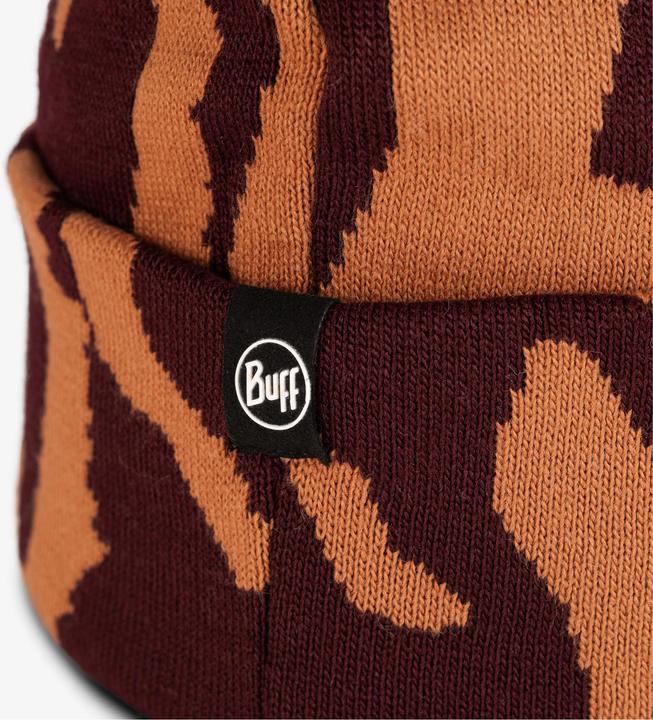Actual product image Buff Knitted Hat Kyre Dahlia