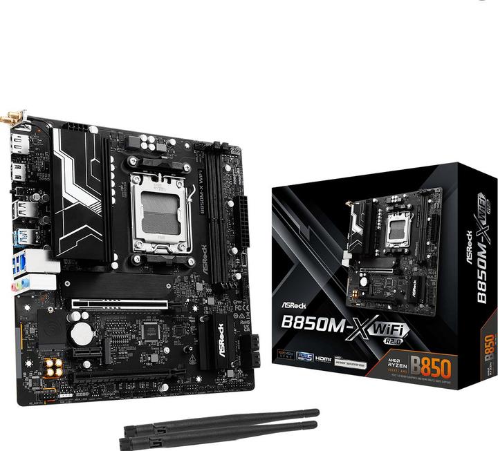 Produktbild AsRock B850M-X Wifi R2.0 (AM5, AMD B850, mATX)