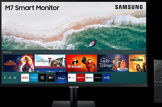 Actual product image Samsung LS32AM700URXEN (3840 x 2160 Pixels, 32")