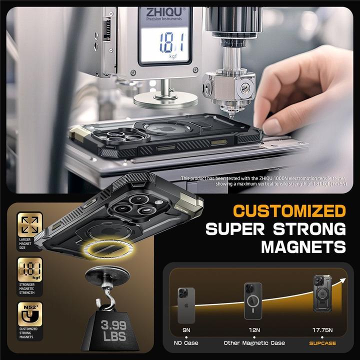 Actual product image Supcase Ub Grip Mag Magsafe Iphone 16 Pro Black (Apple iPhone 16 Pro)