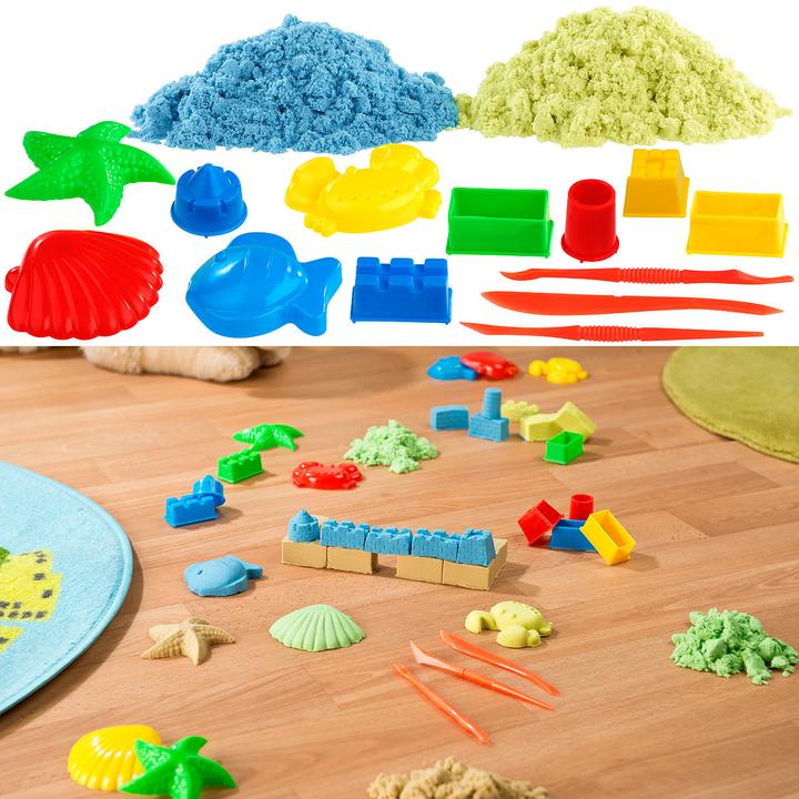 Produktbild Playtastic Kinetischer Sand mit Sand-Formen und Werkzeug