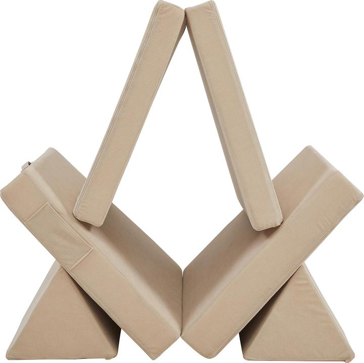 Produktbild En.Casa Spielsofa Norhulta 5-tlg. 120x66x46 cm Cord Beige (Kindersofa)
