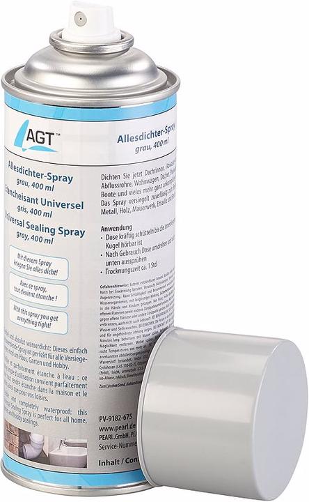 Image du produit AGT Spray d'étanchéité universelle (Grey, 400 ml)