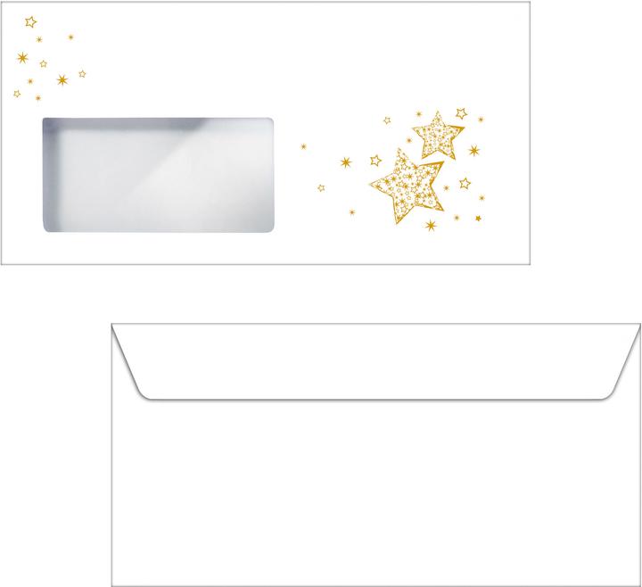 Produktbild Sigel Weihnachtsbriefumschlag ”Golden Glow” (C6/5, 50 x)