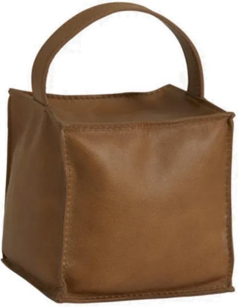 Produktbild Nordal COOK door stopper, square, leather,natur