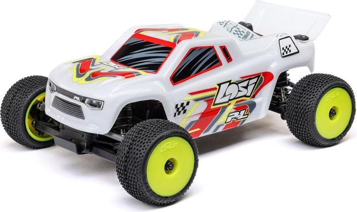 Produktbild Losi Micro-T 2S 1/28 2WD RTR Stadium Truck (Akku & Ladegerät enthalten), Weiss (RTR Ready-to-Run)
