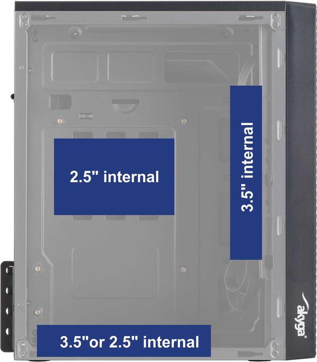 Produktbild Akyga AK35BK (mATX, Flex-ATX, Mini-ITX)