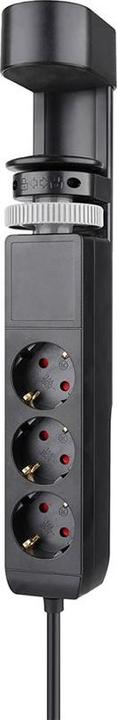 Produktbild Neomounts Tischsteckdose mit Klemme 3-fach/230V/USB-A/2xUSB-C/schwarz (Tisch)
