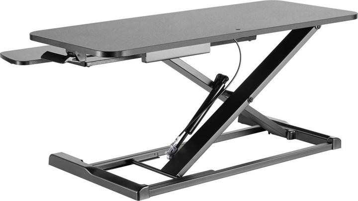 Produktbild Wiltec höhenverstellbarer Schreibtischaufsatz 95x40cm mit Tastaturablage