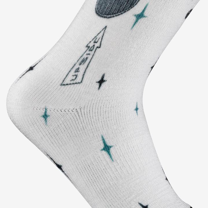 Actual product image Wedze Ski and snowboard socks for children - 100 black (27, 30)
