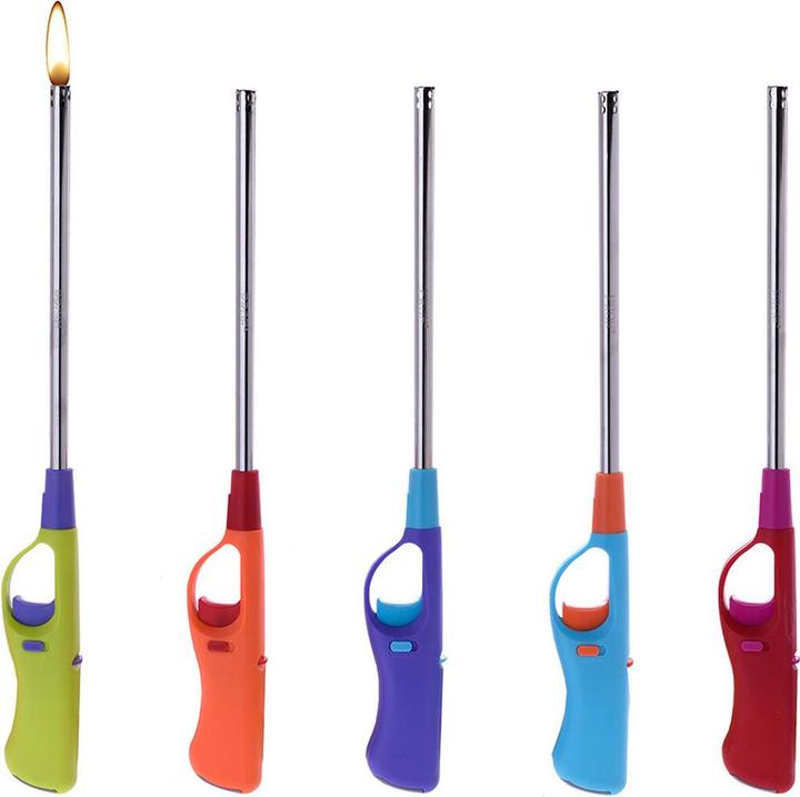 Actual product image Magni Polyflame 08065 Lighter, extra long, multi-coloured, colourful, one size fits all