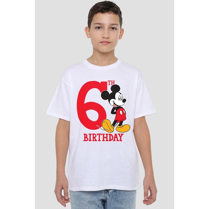 Immagine prodotto Disney Maglietta 6° Compleanno Topolino Bambini (128)