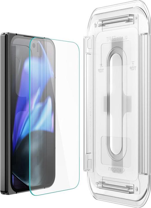 Actual product image Spigen EZ Fit Tempered Glass Clear Screen Protector Google Pixel 9 Pro Fold 2-Pack (2 Piece, Google Pixel 9 Pro Fold)