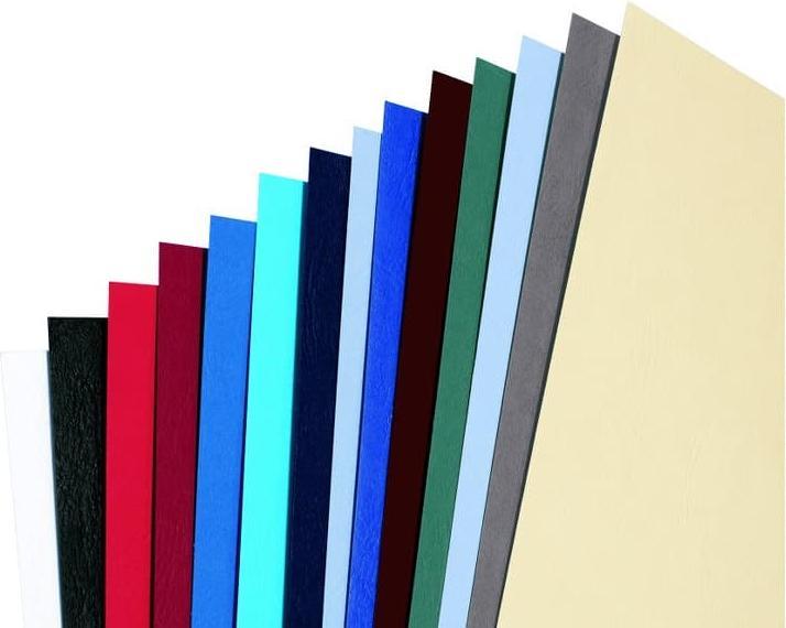 Actual product image GBC LeatherGrain - cardboard A4 100 pcs - dark red