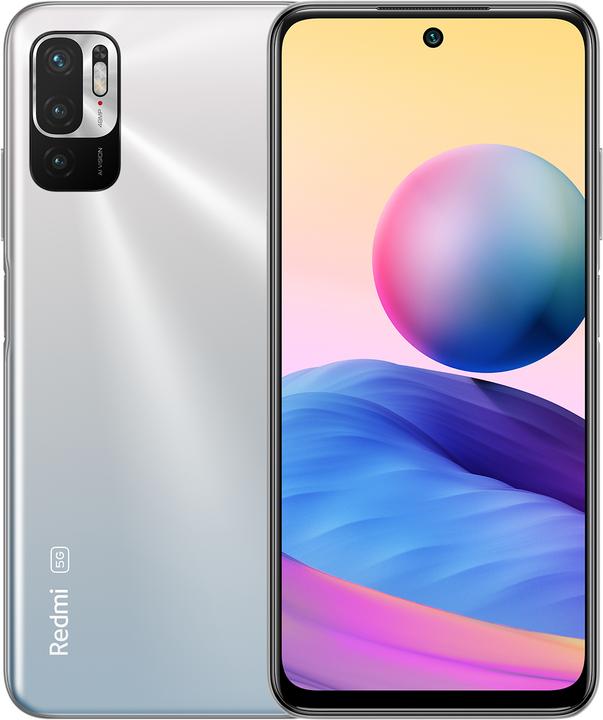 Xiaomi Redmi Note 10 (128 GB, Chrome Silver, 6.50", Dual SIM, 48 Mpx, 5G)