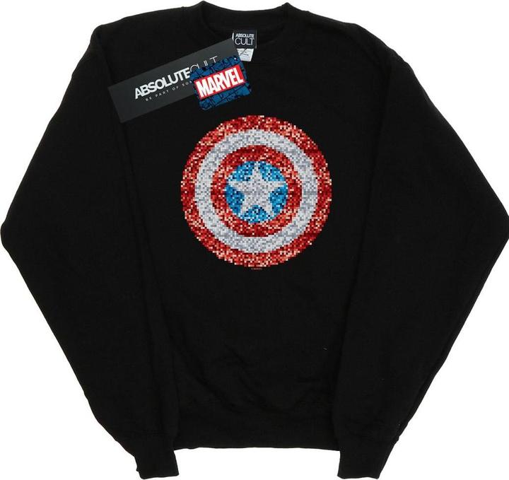 Captain America Pixelated Shield Sweatshirt (XXL)
