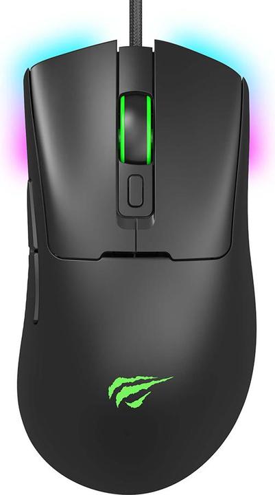 Actual product image Havit MS966 RGB wired gaming mouse (black)