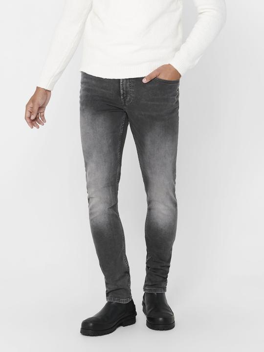 Produktbild Only & Sons ONSLoom Slim Zip Sweat Grey Slim Fit Jeans (W28/L32)