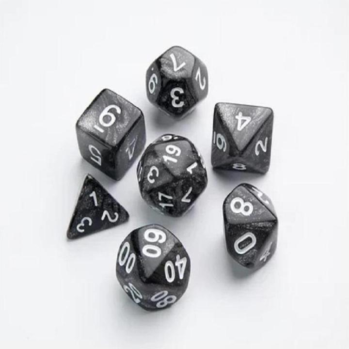 Produktbild Gamegenic Set de 7 Dés Jdr - Galaxy Series : Moon