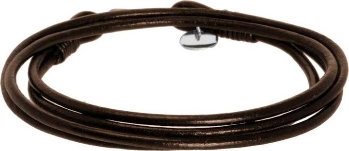 Bijouteria Lederarmband (19 cm, Leder, Edelstahl)