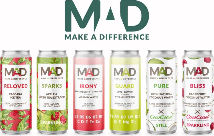 Image du produit MAD Caisse d'eau vitaminée GUARD Lime & Lemon (24 x 33 cl)