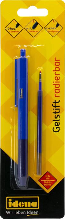Produktbild Idena Gelstift radierbar blau (Blau, 1 x)