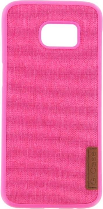 Produktbild OEM Textile Silikon Case für Samsung S7 Edge pink (Samsung Galaxy S7 Edge)