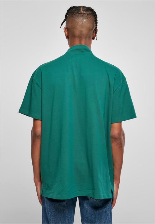 Actual product image Urban Classics Boxy Zip Pique Tee - 17004 (XS)