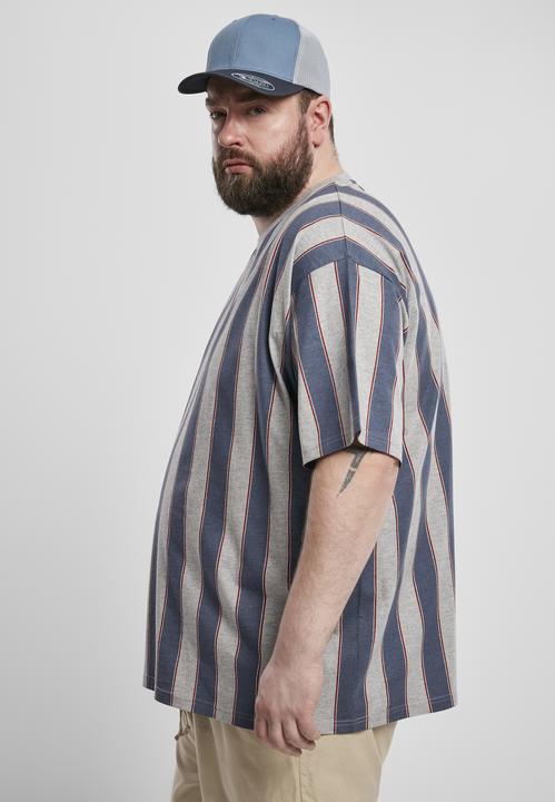 Actual product image Urban Classics Printed Oversized Bold Stripe Tee (M)