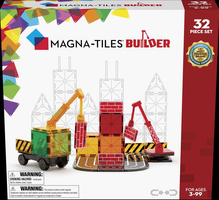 Magna-Tiles Construction site set