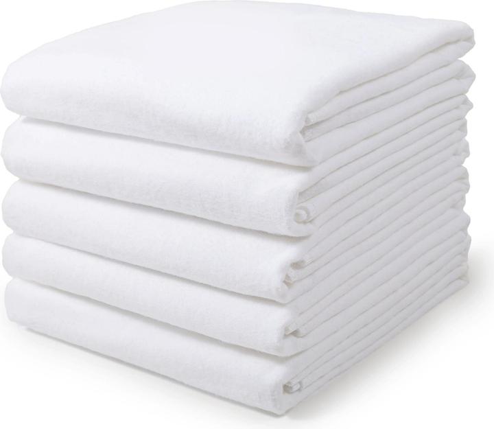 Makian Moltontücher Moltontuch 5er Pack 80 x 80 - Weiss (80 cm, 80 cm)