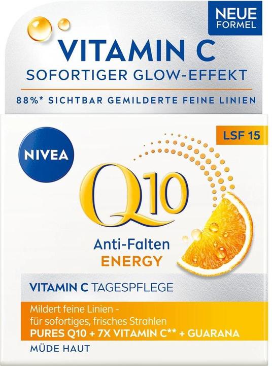 Produktbild NIVEA Q10 Energy Anti-Falten Tagescreme (50 ml, Tagescreme, SPF 15)